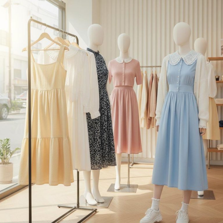 Kelembutan Warna di Setiap Lipatan Kain